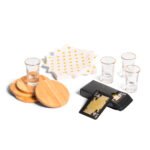 Gold Rim Shot Glass Gift Set - Image 3