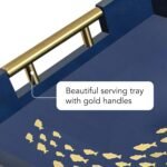 School of Fish Serving Tray (Navy) - Image 4