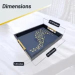 School of Fish Serving Tray (Navy) - Image 2