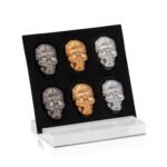 Luxe Skull Magnet Set - Black/Bronze/Silver