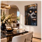 Noir Allure - Crystal Embellished Wall Art - Image 5