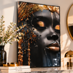 Noir Allure - Crystal Embellished Wall Art